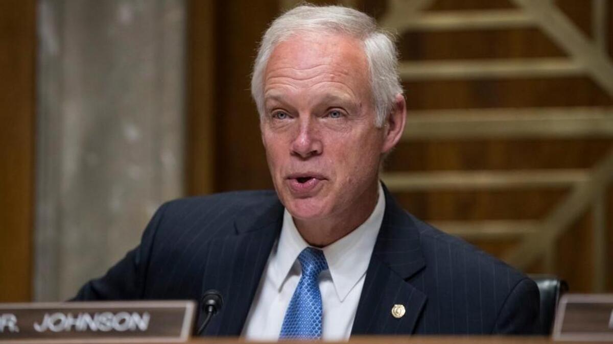 In this Aug. 1, 2017 photo, Sen. Ron Johnson, R-Wis., chairs a Senate Foreign Relations subcommittee hearing on Steve King, a prominent GOP insider from Wisconsin, nominated to be ambassador to the Czech Republic, on Capitol Hill Washington. Johnson recently announced he opposes the GOP tax plan.