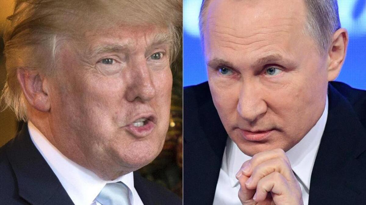 US President-elect Donald Trump (L) has questioned a reports by US intelligence agencies that Russian President Vladimir Putin (R) supported a hacking and disinformation campaign to help Trump win the White House.