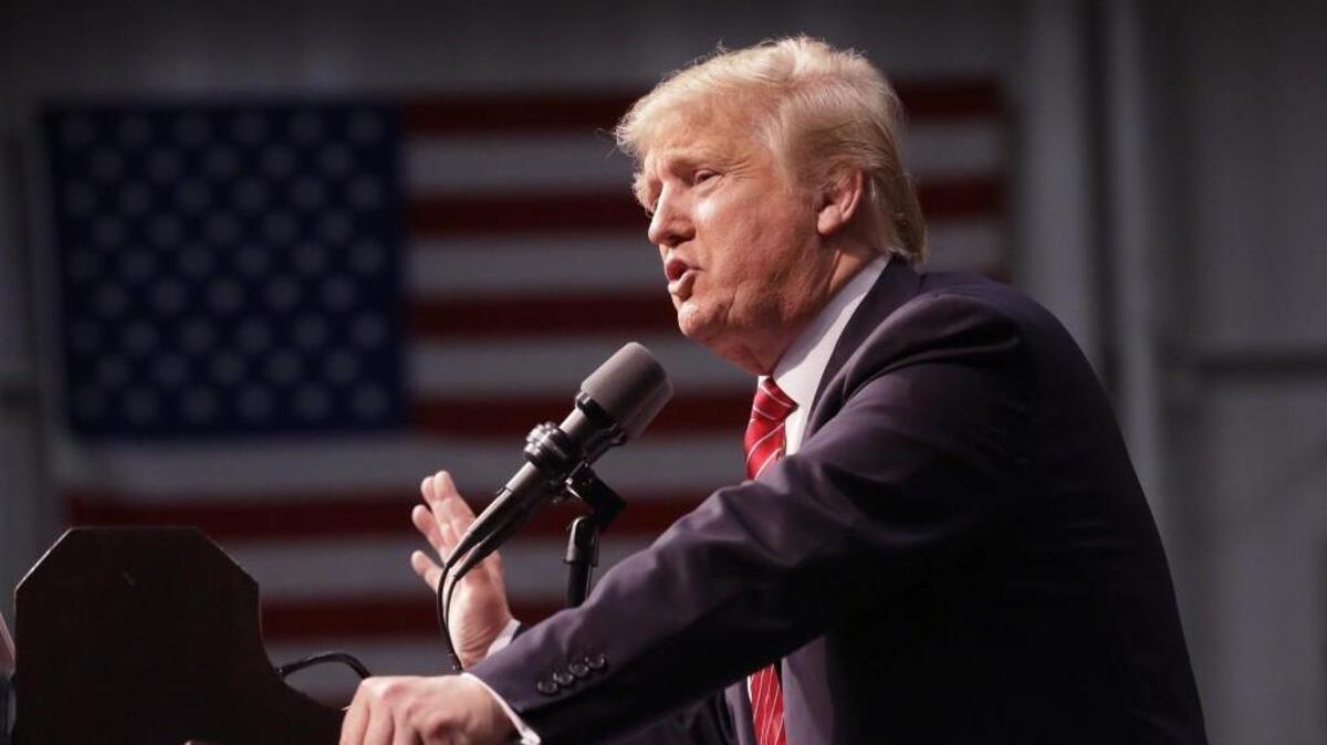 Republican presidential candidate Donald Trump