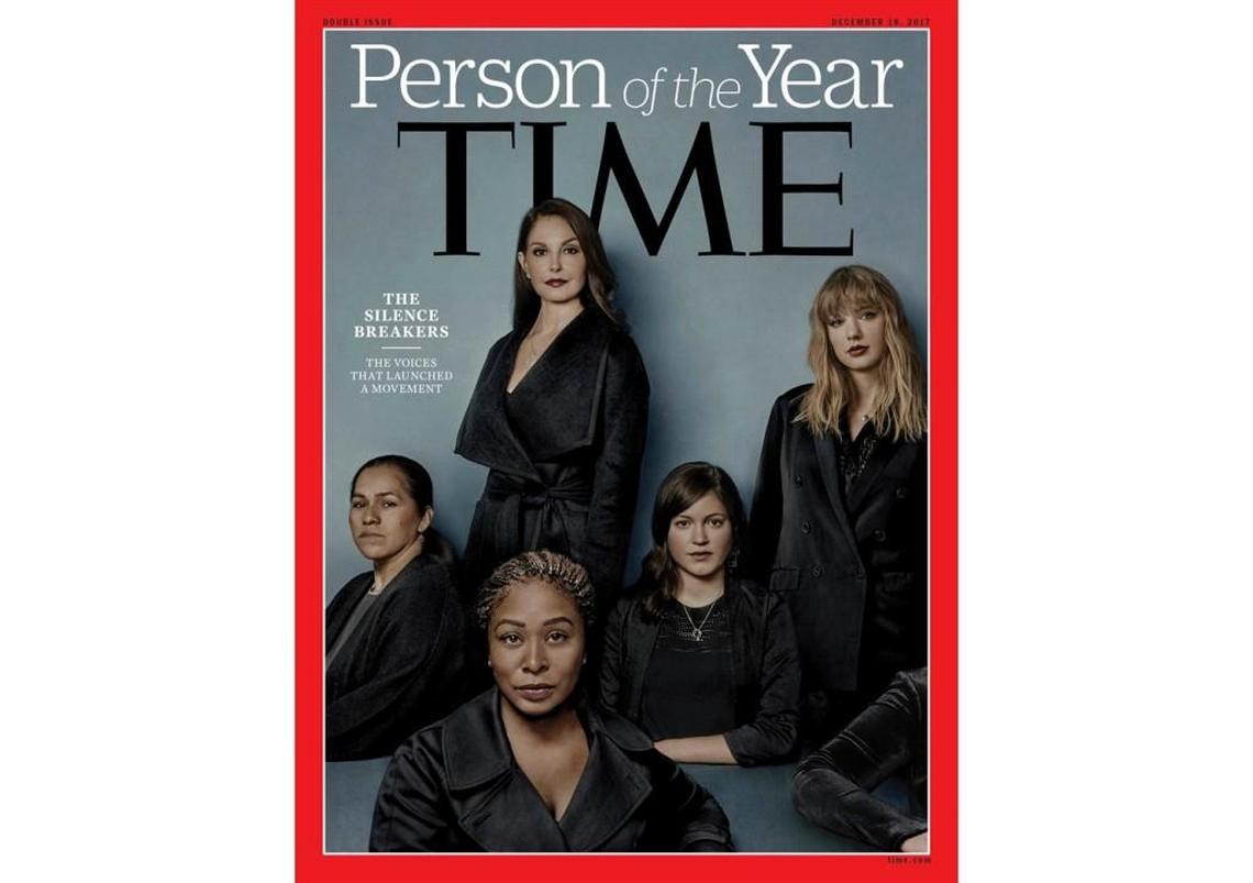 Time magazine Person of the Year editionis titled as “The Silence Breakers” for those who have shared their stories about sexual assault and harassment. (Time Magazine via AP)
