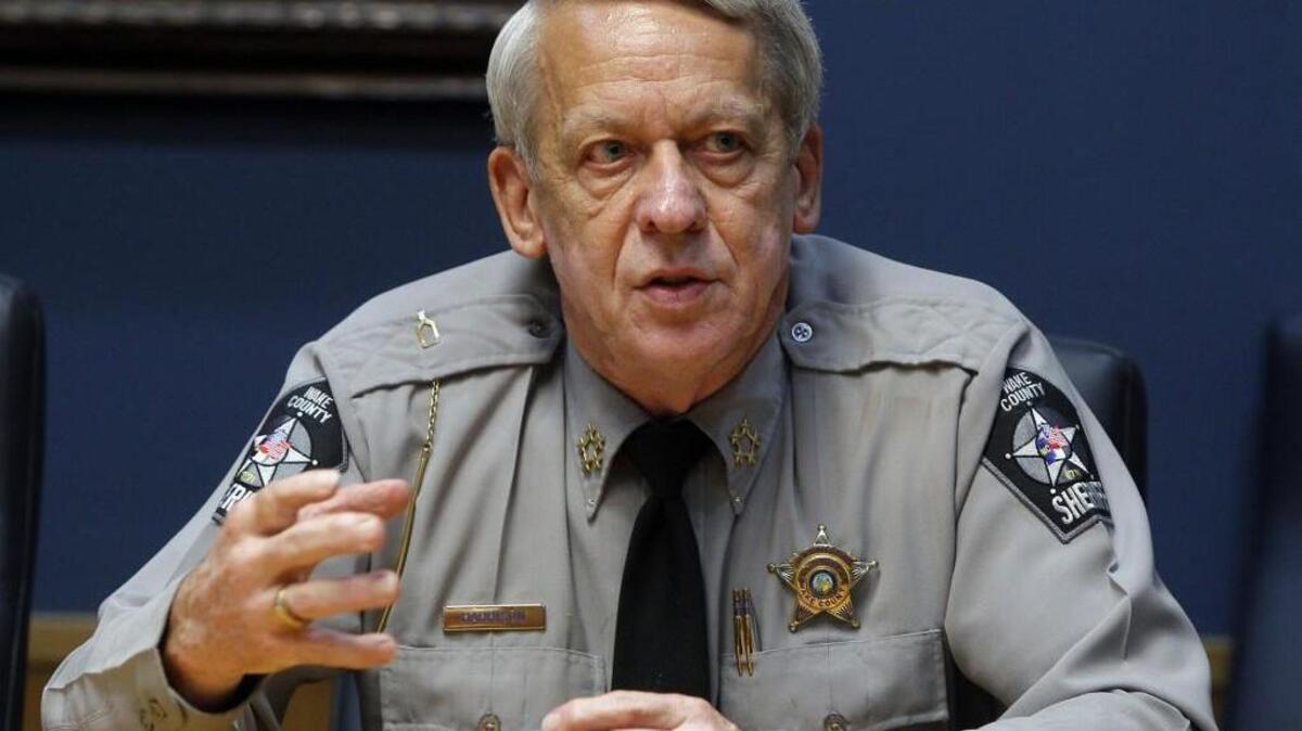 Wake County Sheriff Donnie Harrison, seen here in a file photo.