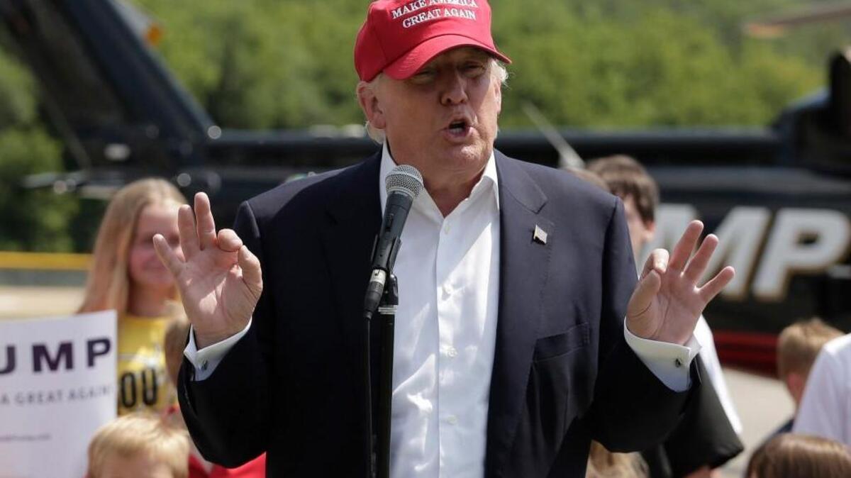 
Republican presidential candidate Donald Trump 
