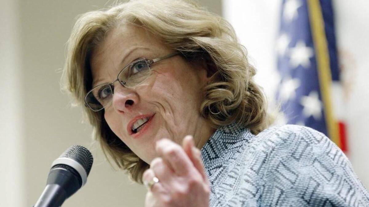 Raleigh mayor Nancy McFarlane gives the State of the City address in this March 2015 file photo.