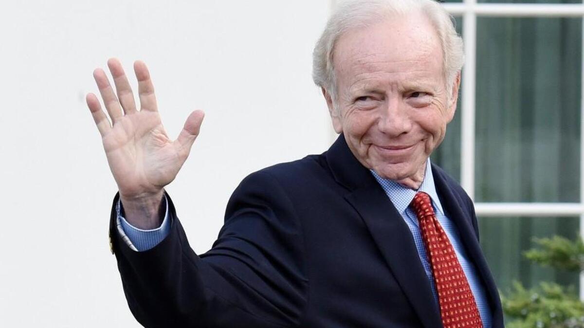 US Senator from Connecticut Joe Lieberman leaves the West Wing of the White House after meeting with US President Donald Trump on May 17, 2017 in Washington, DC. Lieberman is under consideration for the position of FBI Director.