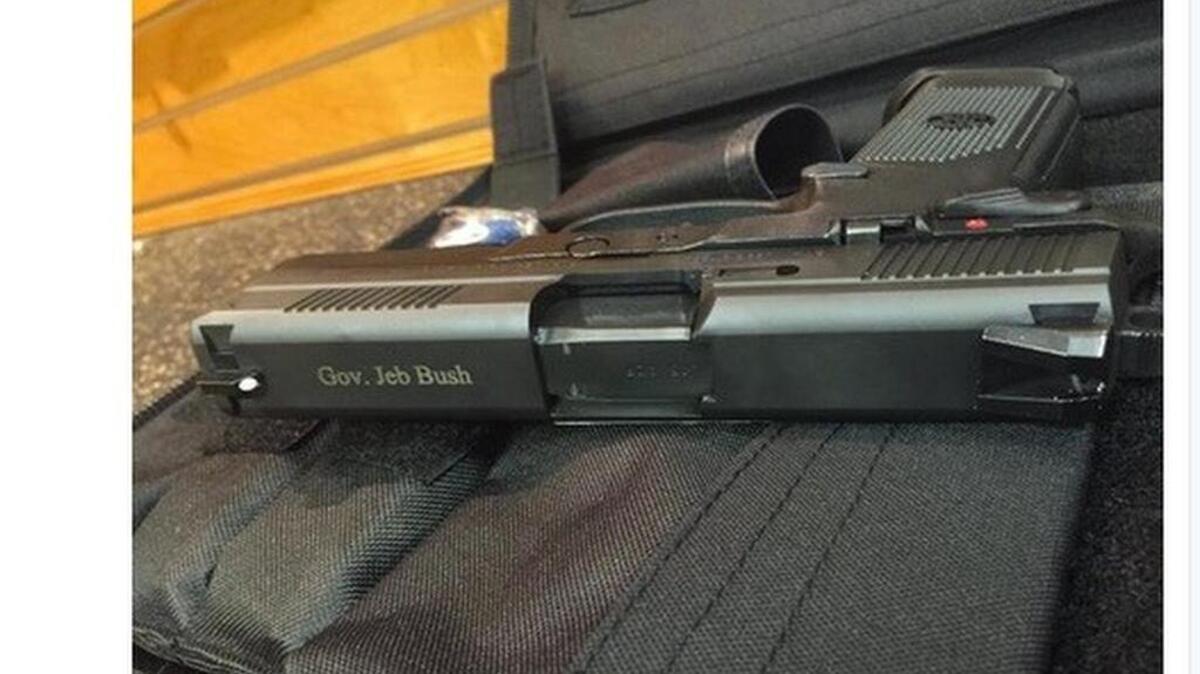 Jeb Bush’s seemingly random tweet with a picture of his gun was retweeted more than 25,000 times.