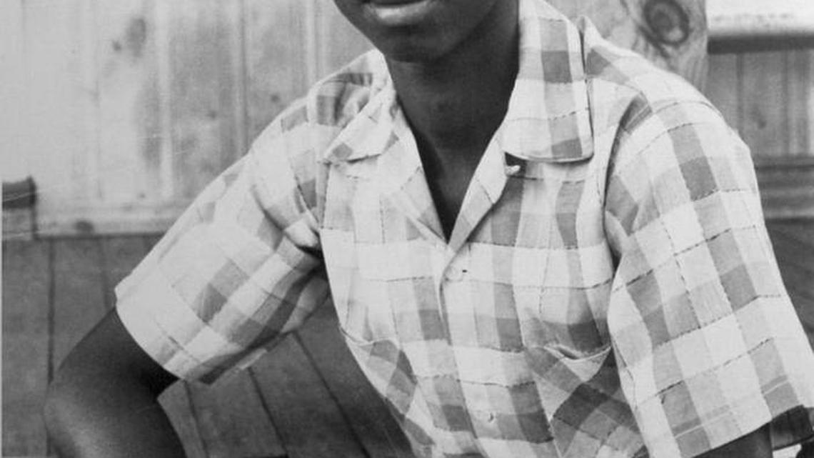 A photo of Joe Holt Jr. taken on August 8, 1957, during his fight with the Raleigh school board to be integrated into Daniels Middle School in Raleigh.