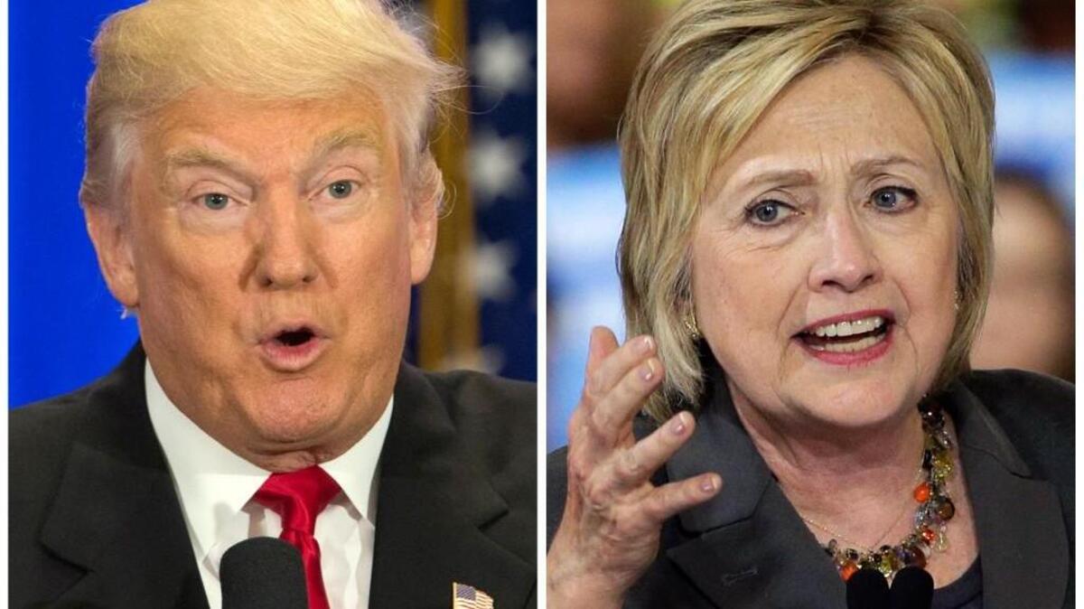 U.S. presidential candidates Donald Trump, left, and Hillary Clinton face different standards on disclosure. Clinton has been the subject of reviews of her email as secretary of state and has released her tax returns for multiple years, but Trump has been circumspect about his business dealings and has refused to release his income taxes.