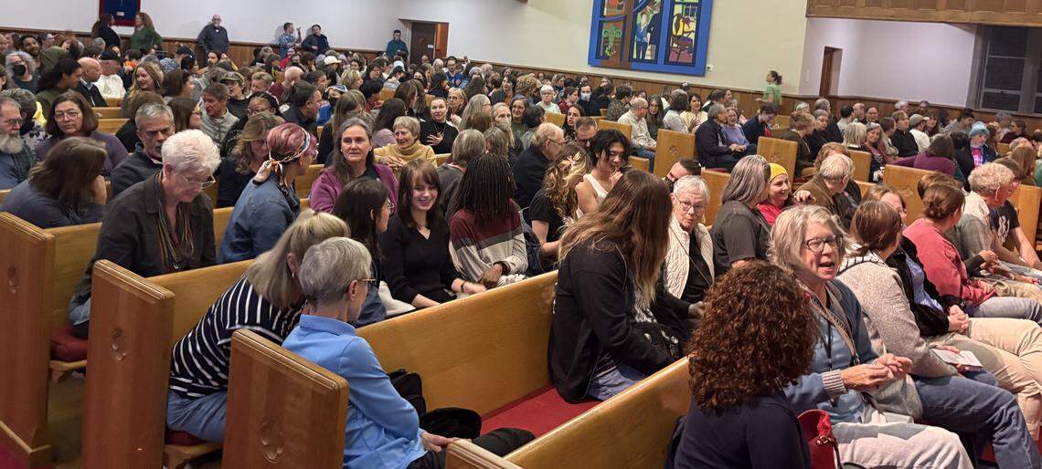 A training session on how to respond to federal agents arresting undocumented immigrants drew more than 500 people to Pullen Memorial Baptist Church in Raleigh, N.C. on Tuesday, Nov. 18.. 