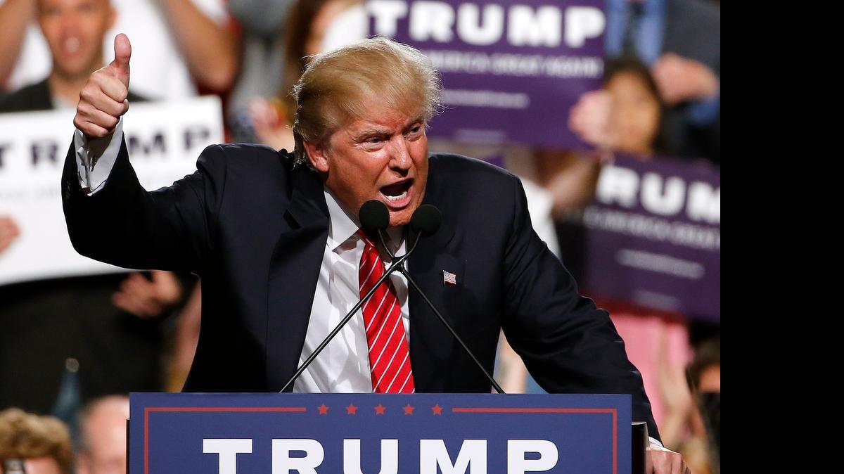 
Republican presidential candidate Donald Trump 
