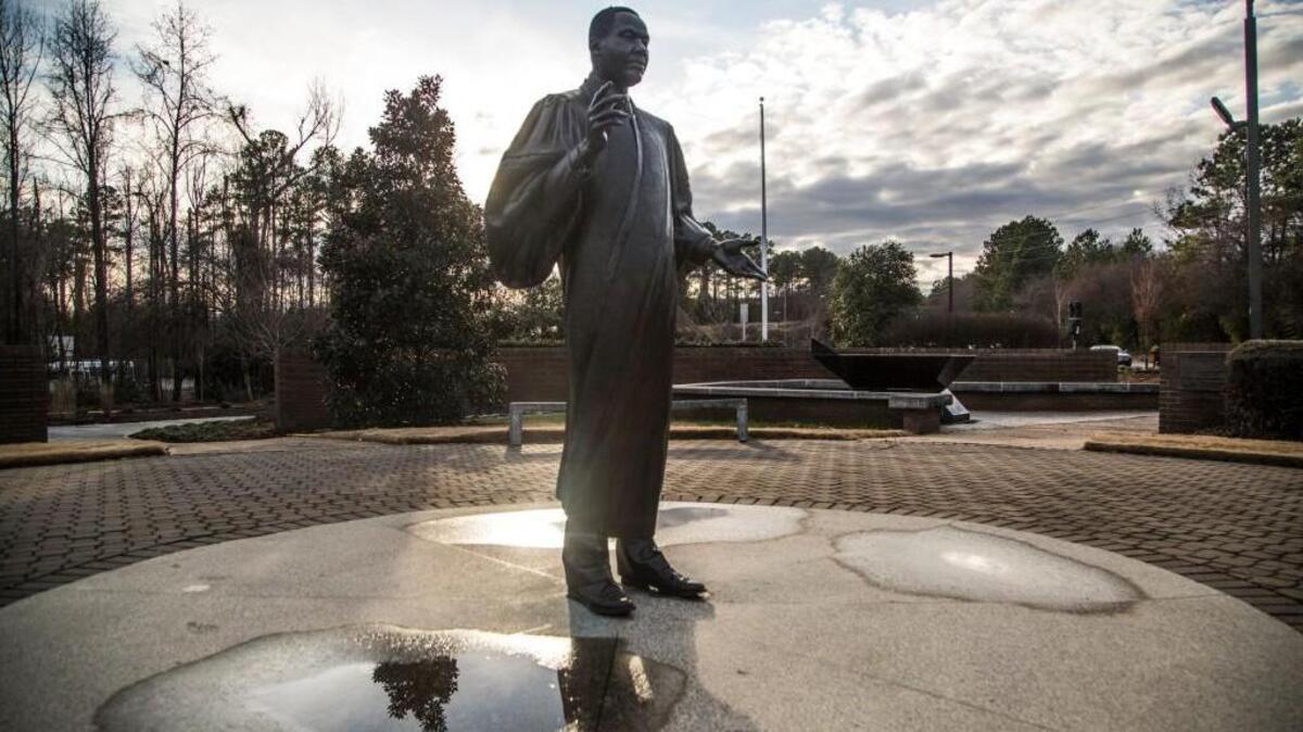 The newly renovated Dr. Martin Luther King, Jr. Memorial Gardens in Raleigh.