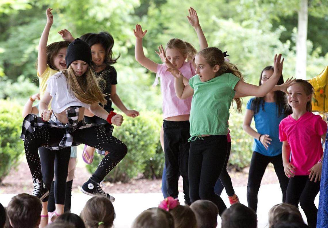 A group of students from Quest Academy charter school, which is one of 2025’s best schools in North Carolina.