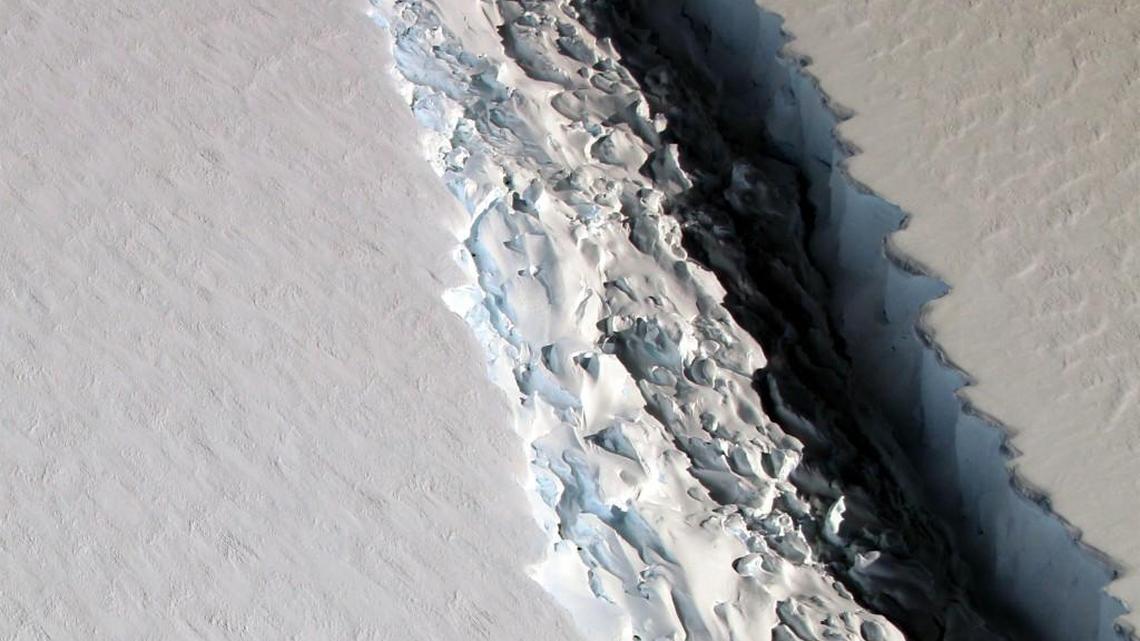 After months of dangling on by a miles-thin thread of ice, an iceberg roughly the size of Delaware just calved off Antarctica's Larsen C ice shelf and began drifting out into the ocean. The complete breakthrough happened sometime between July 10 and today, July 12.