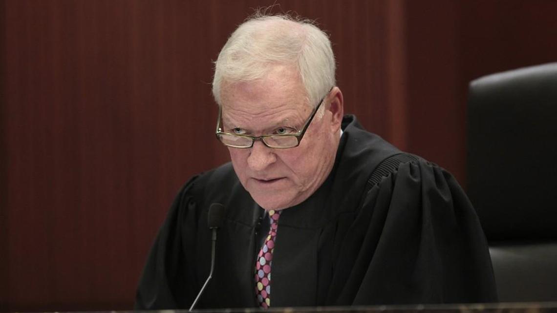 Superior Court Judge Donald Stephens was prevented from speaking at a meeting of the Senate Judiciary Committee.