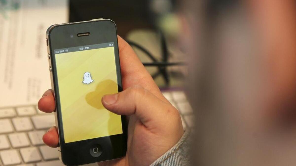 
The Snapchat app 
