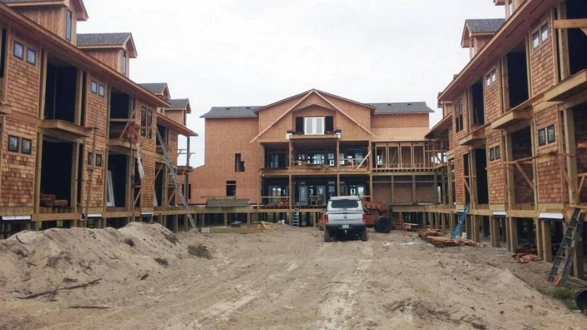 A superior court judge has ordered Currituck County to let Elizabeth Letendre finish construction of her 24-bedroom beachfront home north of Corolla. County officials plan to appeal the ruling as questions linger over whether the rental property is a single-family home or a commercial operation. Jeff Hampton 2015 Virigian-Pilot file photo