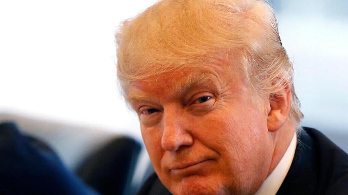 Republican presidential candidate Donald Trump