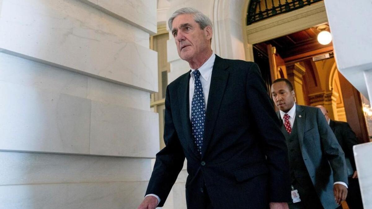In this June 21, 2017, file photo, former FBI Director Robert Mueller, the special counsel probing Russian interference in the 2016 election, departs Capitol Hill in Washington.