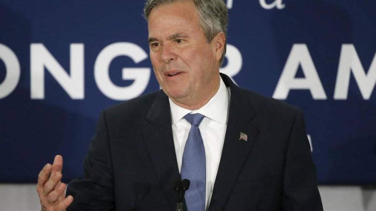 Jeb Bush raised over $100 million but did not win a primary or caucus.