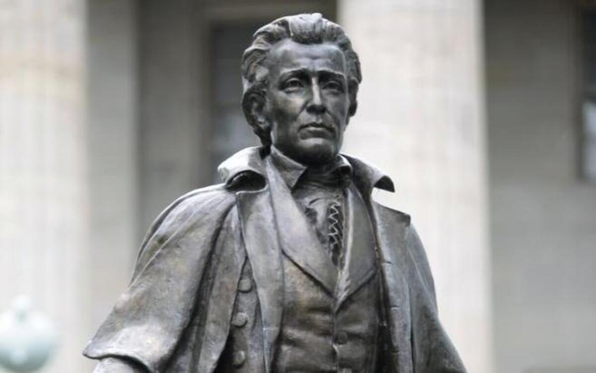 Andrew Jackson’s statue on the Capitol grounds