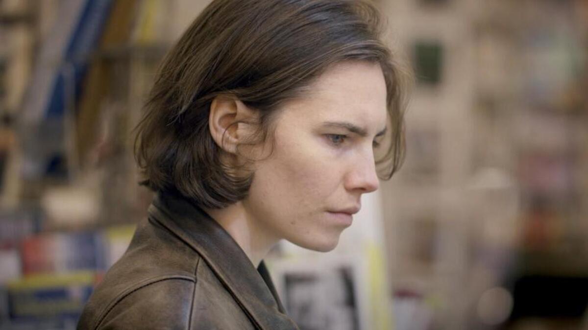 Amanda Knox in the Netflix documentary about her and the 2007 murder she was accused of committing.