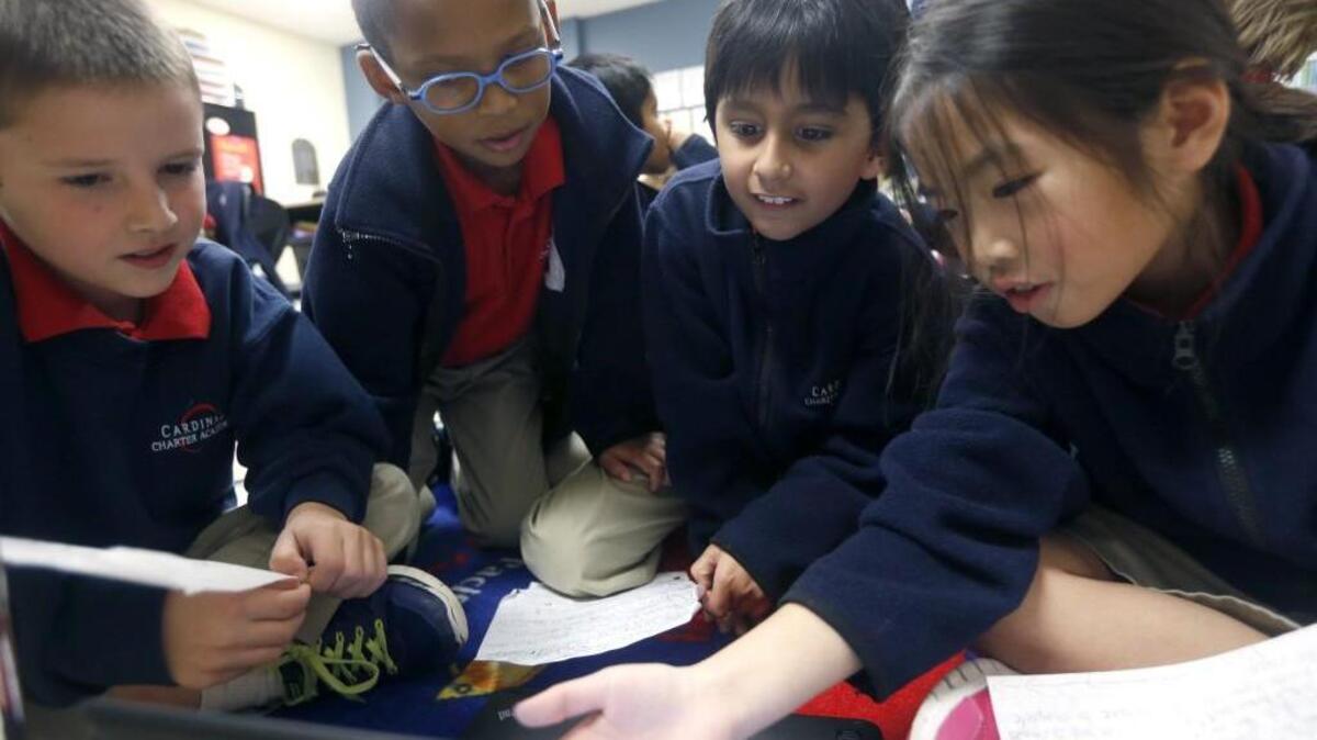 Students at Cardinal Charter Academy in Cary
