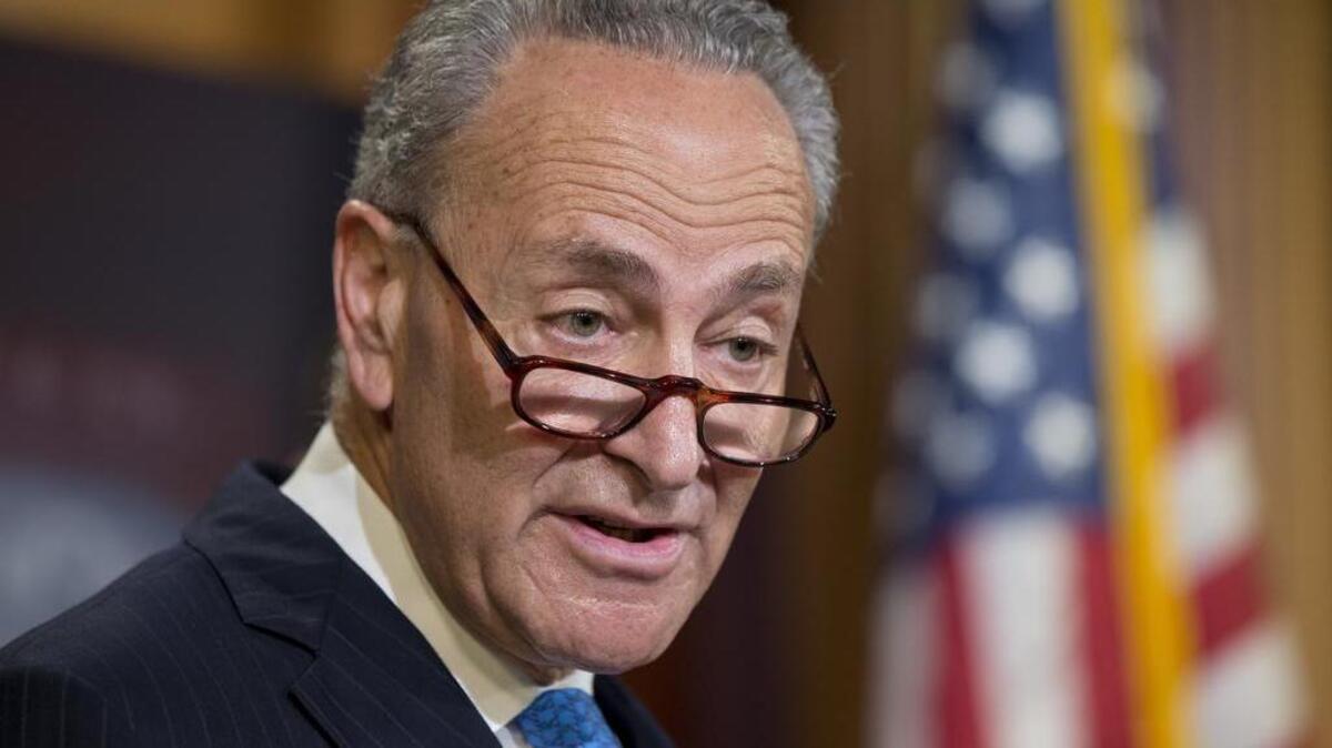 Sen. Charles Schumer, D-N.Y., will lead the Democratic response to moves by Republican President Donald Trump.