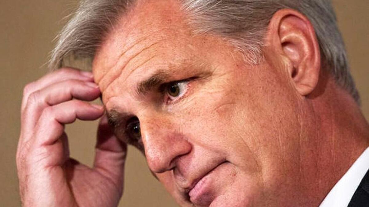 
Kevin McCarthy, (R-Calif.), took heat for saying Libya probe hurt Hillary Clinton’s poll numbers.
