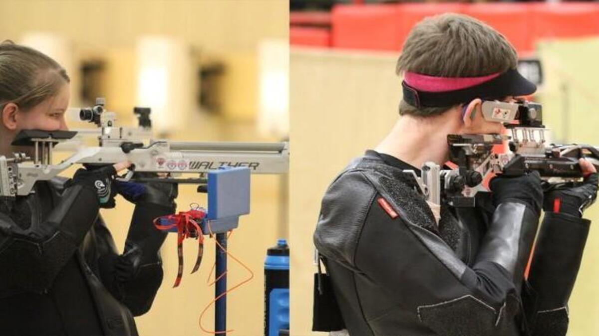 N.C. State’s Caitlyn Ford, left, and Lucas Kozeniesky will compete in the 2016 NCAA Rifle Championships in March,the first time since 1982 that NCSU will send more than one individual to the NCAA Championships.