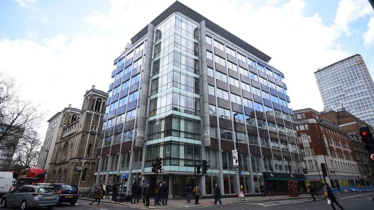The offices of Cambridge Analytica in central London.