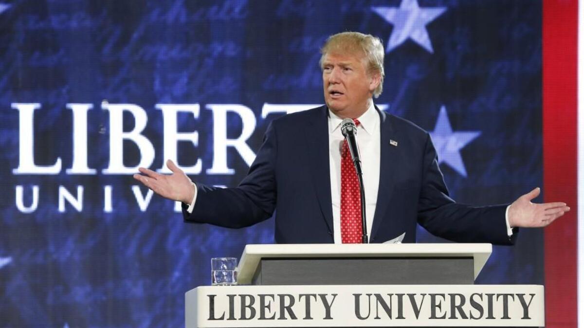 Republican Presidential candidate Donald Trump