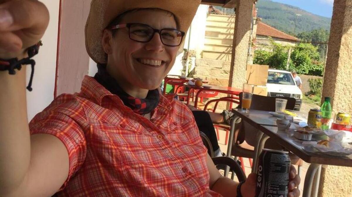 Sonja, a German hiker, said she was grateful that Americans kept so many hungry Germans alive after World War II.