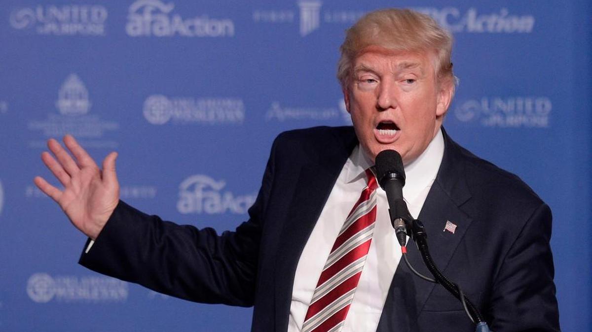 Republican presidential nominee Donald Trump