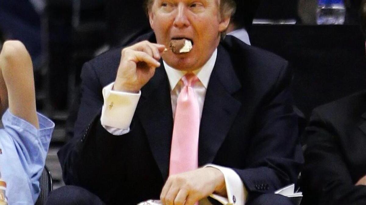 President Donald Trump likes his ice cream. At a White House dinner, Time magazine reported, Trump got two scoops on his chocolate pie while other guests got one.