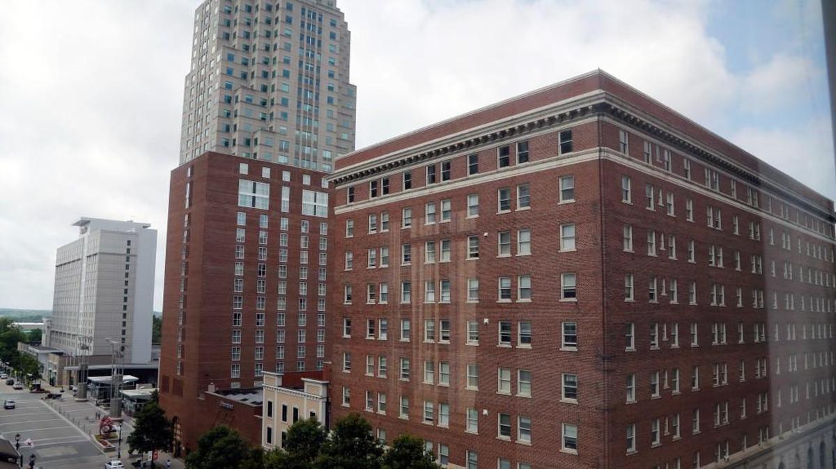 The Sir Walter building in downtown Raleigh.