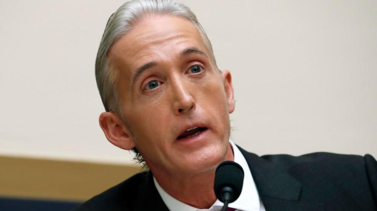 In this Nov. 14, 2017 file photo, Rep. Trey Gowdy, R-S.C., questions Attorney General Jeff Sessions during a House Judiciary Committee hearing on Capitol Hill in Washington.