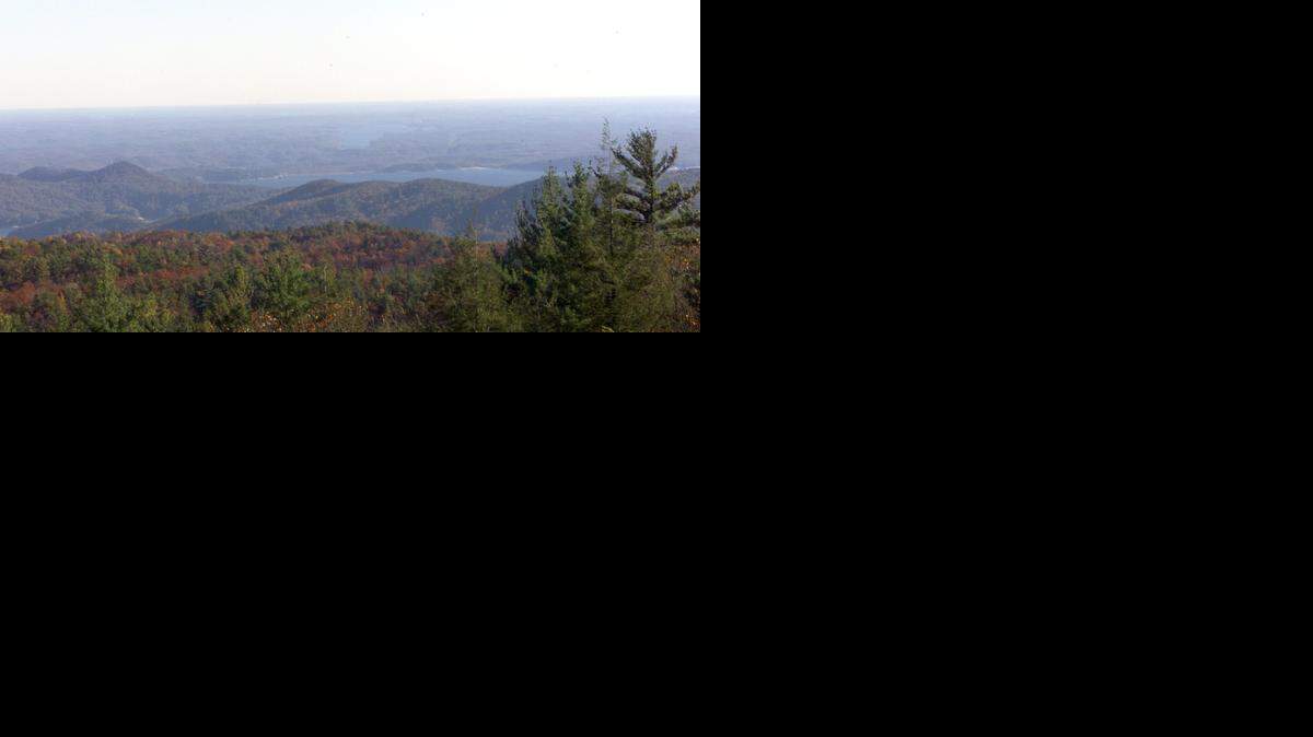 Lakes Jocassee and Keowee are seen from an overlook at Gorges State Park near Sapphire, N.C.