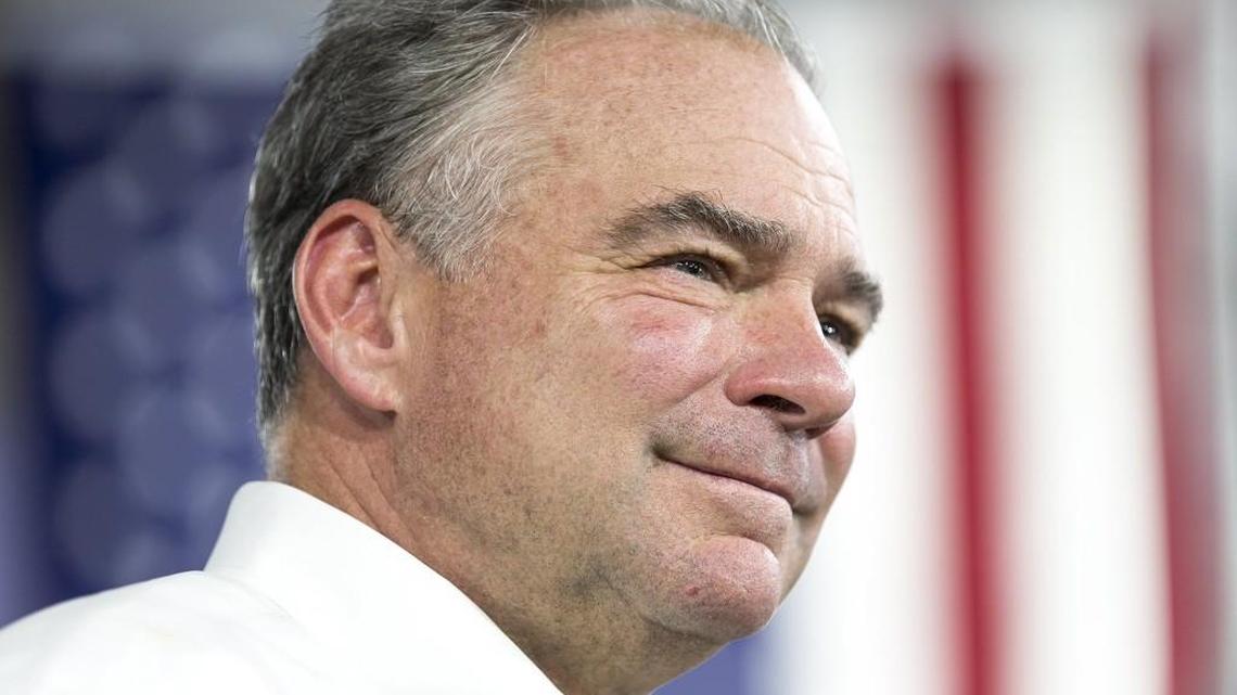 Democratic vice presidential candidate Tim Kaine