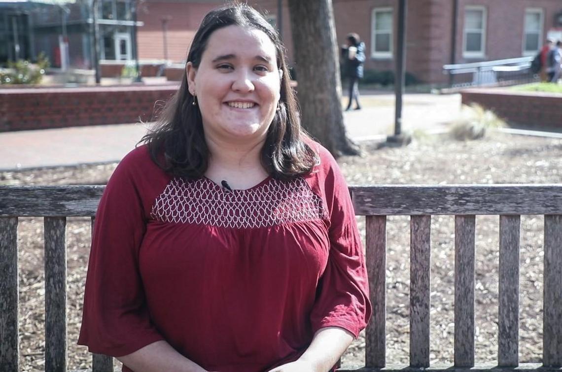 Victoria Pediaditakis, a senior at NC State University, is the president of Mu Beta Psi, a music and service fraternity.