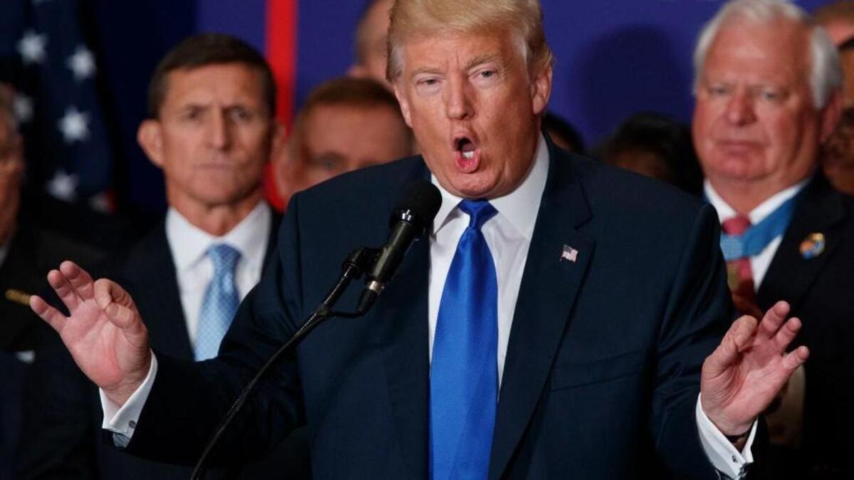 Republican presidential candidate Donald Trump