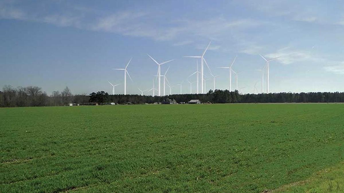 The Amazon Wind Farm near Elizabeth City will feature more than 100 turbines and be the largest wind farm in the Southeast.