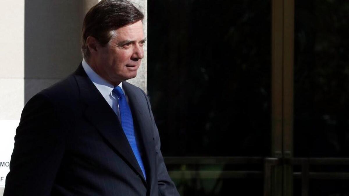 Paul Manafort leaves Federal District Court in Washington, Monday, Oct. 30, 2017. Manafort, President Donald Trump's former campaign chairman, and Manafort's business associate Rick Gates have pleaded not guilty to felony charges of conspiracy against the United States and other counts.