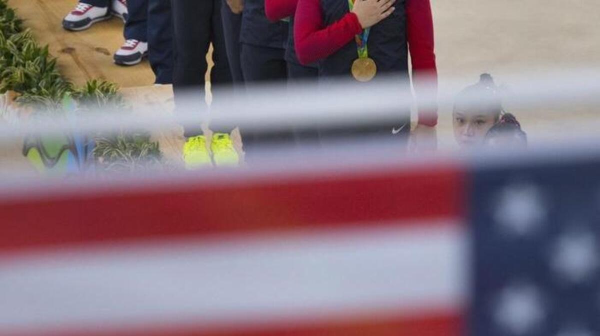 The gold-medal-winning U.S. women’s gymnastics team