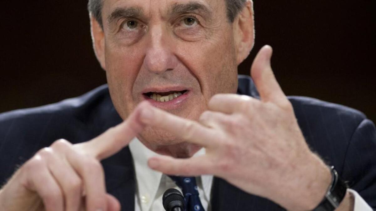 This photo taken on June 19, 2013, shows Federal Bureau of Investigation (FBI) Director Robert Mueller testifying before the US Senate Judiciary Committee on oversight on Capitol Hill in Washington, DC. Deputy Attorney General Rod Rosenstein on May 17 named Mueller as special counsel to lead the probe into alleged Russian meddling and possible collusion with US President Donald Trump's team, as the president stands accused of seeking to stall the investigation.
