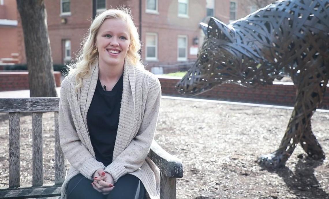 Amanda Nobles, a senior at NC State University, is the president of Phi Sigma Pi National Honor Fraternity, Beta Delta Chapter.