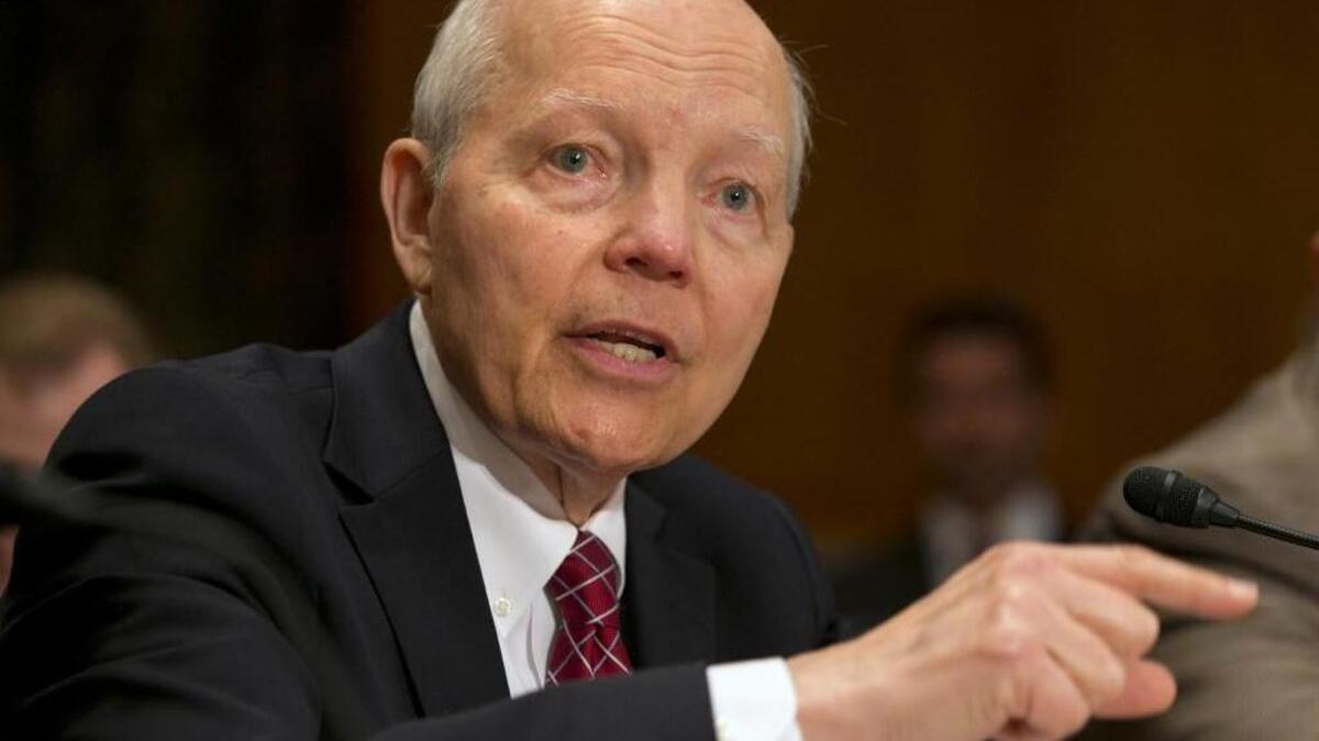 IRS Commissioner John Koskinen testifies on Capitol Hill.