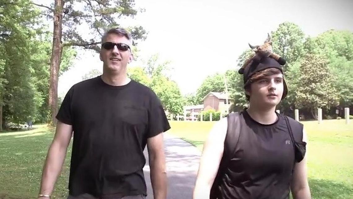 Keith Thomson and his son, Skye, live in Winterville, in Pitt County.