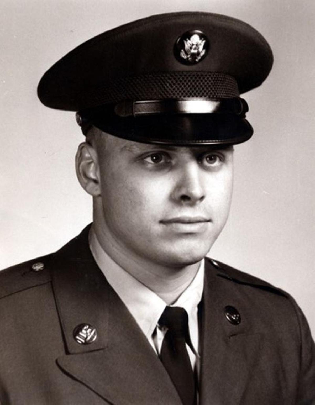Dwane Powell in 1966 as a member of the Arkansas National Guard