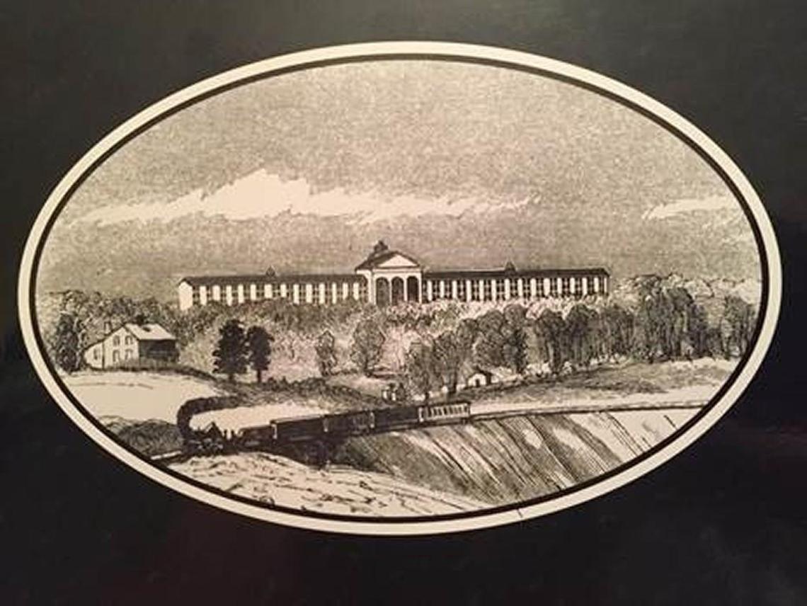 A postcard view of the original Dix Hill Asylum circa 1860’s