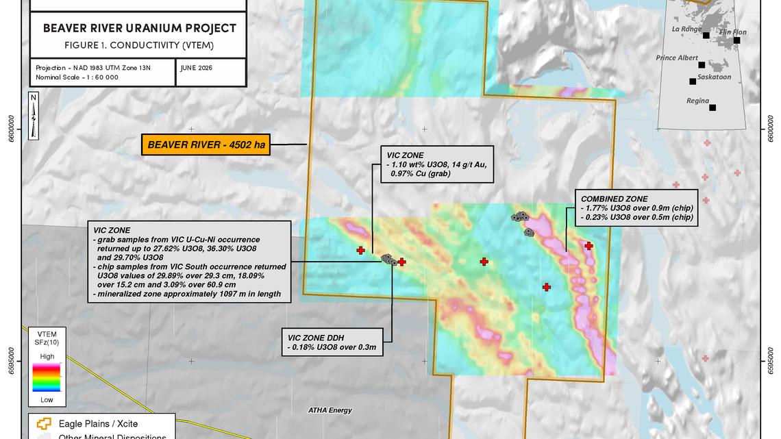 Eagle Plains and Xcite Define Prospective Geophysical Trends at Beaver River Uranium Project, SK 