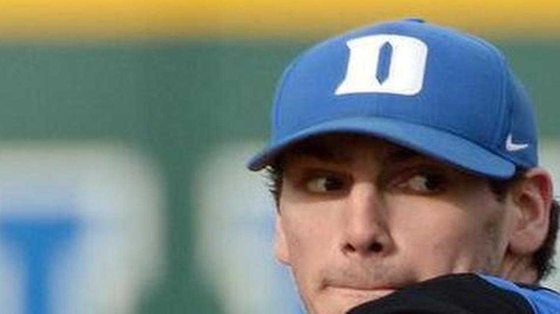 
Duke pitcher Michael Matuella, the onetime contender for the No. 1 overall pick was taken at No. 78 by the Texas Rangers early in the third round.
